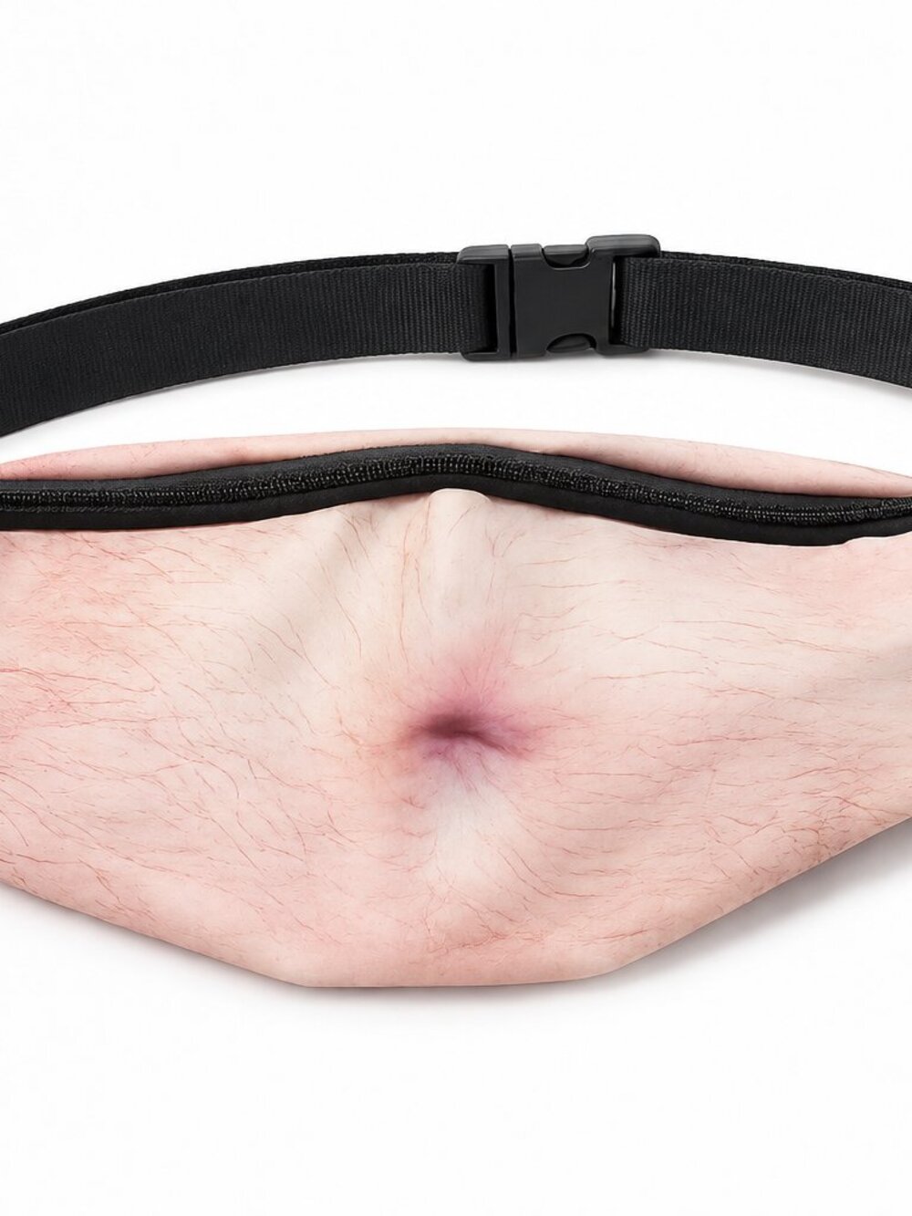 Novelty Belly Button Fanny Pack Funny Waist Bag Gag Gift Festival Accessory